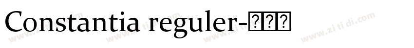 Constantia reguler字体转换 Constantia reguler字体转换